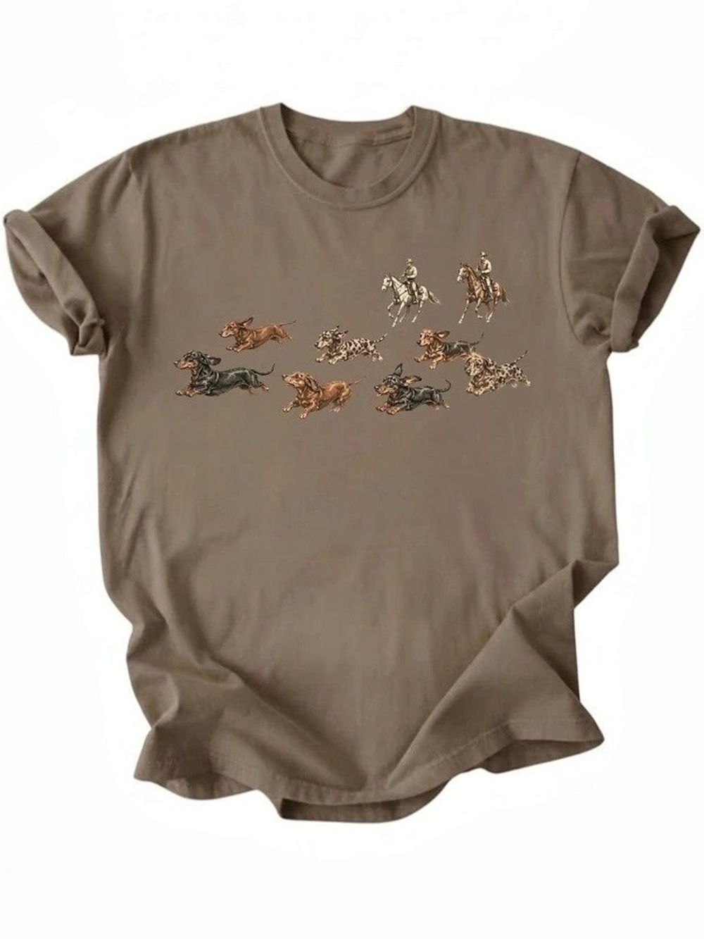 Dachshund Western Cowboy Graphic Dog Art Gildan T-Shirt